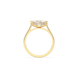 Bagues en or massif 14 carats avec diamants HPHT CVD cultivés en laboratoire pour femmes, prix usine REYES, bijoux fins de luxe pour fiançailles et mariage. - Product Image 5