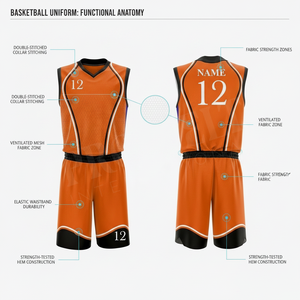 Ensemble d'uniformes de basketball personnalisés confortables – Maillot et short imprimés sur mesure, vêtements de sport respirants pour l'entraînement d'équipe - Product Image 2