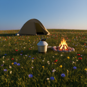 Regolatore di gas QBAK, altezza 10 cm, portatile, per uso con fornello da campeggio - Product Image 3