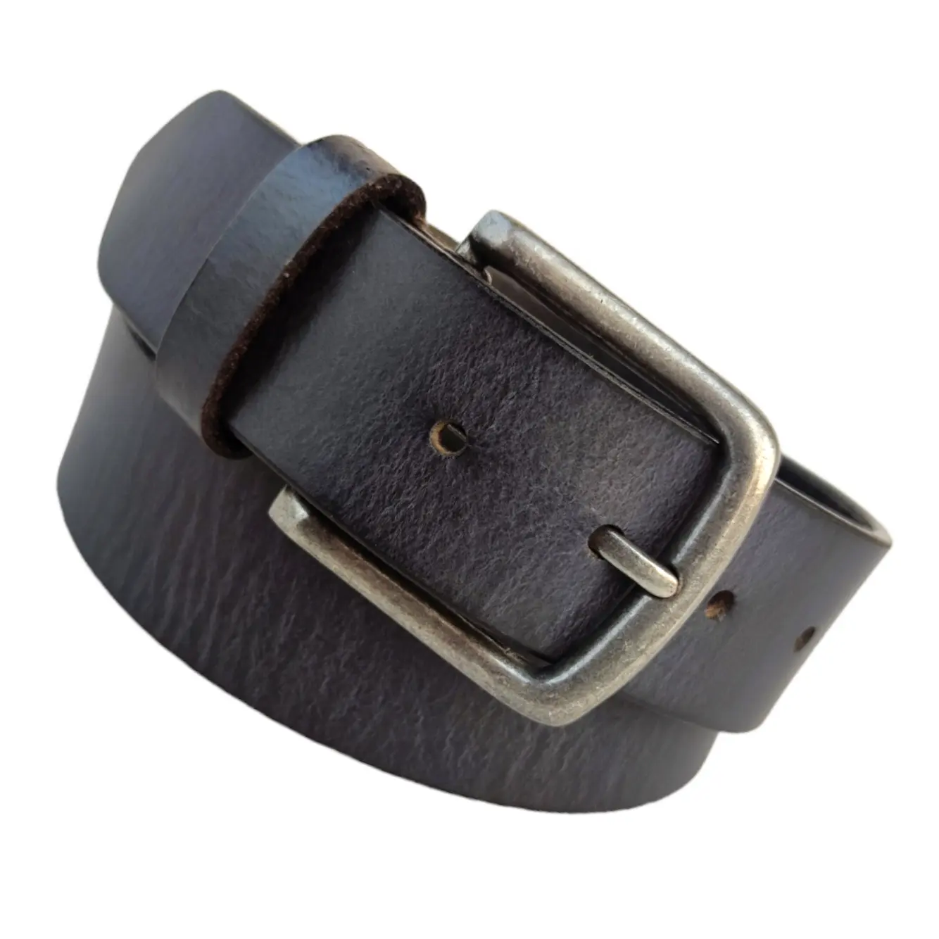 Black vintage 40mm Amazon hot sale wholesale leather belt Strap for men with vintage buckle for jeans and casual wear belt