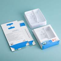 Boîte d'emballage en carton pliable pour adaptateur de voyage écologique personnalisable de 15 W, idéale pour les produits électroniques grand public.