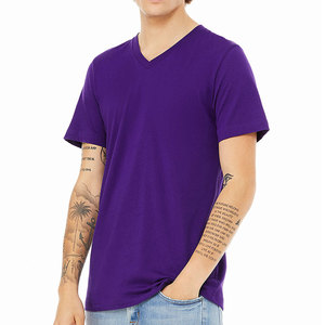 Camiseta Personalizada Más Barata para Elecciones, Camiseta de Algodón y Poliéster con Cuello Redondo, Color Morado - Product Image 2