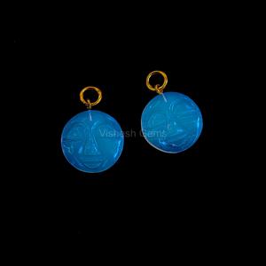 Natural Opalite Face Carved Gemstone Pendant With Gold Plated Sterling <b>Silver</b> 925 Loop Handmade Jewelry <b>Charms</b> Wholesale Pendant - Product Image 4