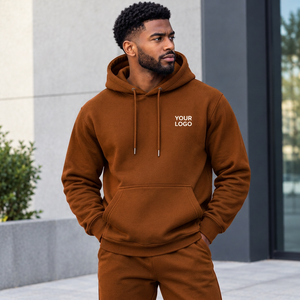 Sweat-shirt à capuche classique pour homme, coupe classique, en coton, avec ourlet côtelé, pour un style décontracté intemporel - Product Image 2