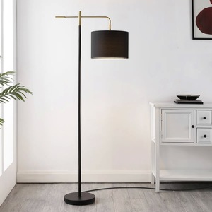Lampadaire de luxe à structure métallique avec abat-jour en verre pour projets hôteliers, villas et halls d'accueil - Product Image 5