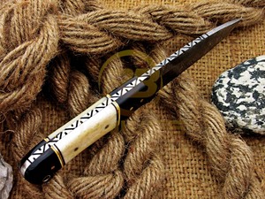 Hot Selling Full Tang Damascus Steel Hunting <b>Knife</b> with Natural <b>Bone</b> <b>Handle</b> Outdoor Survival Tactical <b>Knife</b> - Product Image 4