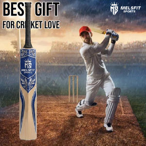 Bate de críquet profesional ligero y personalizable, hecho a mano con madera de sauce inglés para pelota de cuero - Product Image 5