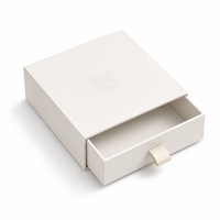 Boîte coulissante écologique pour l'emballage de bijoux, impression offset personnalisée sur carton, fournisseur OEM