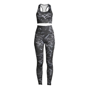 Ensemble de yoga pour femme le plus vendu – 2 pièces, couleur unie, écologique, respirant, qualité supérieure, nouveau design, taille haute à l'avant, en promotion - Product Image 5