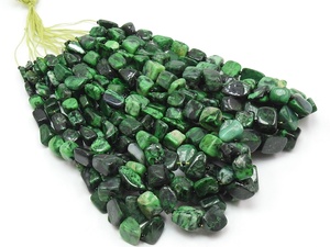 Maw Sit Sit 10-Inch Smooth Tumble Nugget 8-5MM Long Green Beads Tiers Certifié Nouvelle Arrivée Lâche Pierre Grossiste - Product Image 2