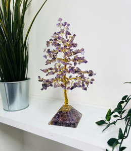 Wholesale Natural Healing Crystal Hot <b>Sales</b> Amethyst Crystal Tree with <b>Organ</b> Pyramid Handmade Carved Lucky Tree <b>for</b> Decor - Product Image 1