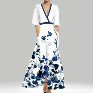 Ladies Dress Sexy Wholesale Elegant and Long Party Dresses with a Large <b>Skirt</b> Hem for Hawaiian Casual Wear - Product Image 1