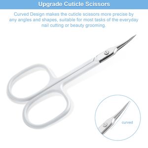 Professional <b>Cuticle</b> Nail <b>Scissor</b> Curved <b>Cuticle</b> <b>Scissors</b> Extra Fine Pointed Tip for Stainless Steel With Unique Design - Product Image 5