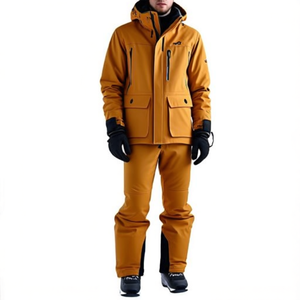 Conjunto de Traje de Nieve para Hombre, Talla Grande, para Invierno - Sudadera con Capucha y Pantalones Deportivos - Product Image 3