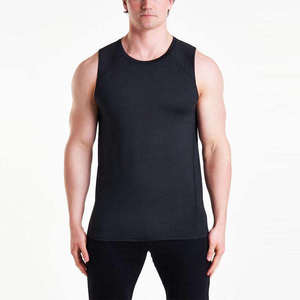 Débardeur gris sans manches pour homme, col rond, couleur unie, décontracté, tricoté, respirant, en polyester - Product Image 5