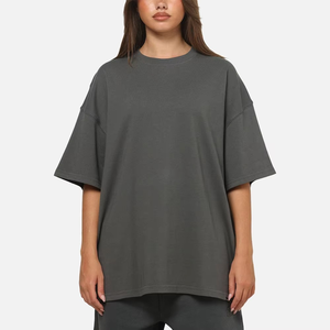 Camiseta de Algodón Personalizada para Mujer, Corte Ajustado, Manga Corta, Cuello Redondo, Informal, Estampado Geométrico, Diseño Personalizado, OEM, ODM - Product Image 1