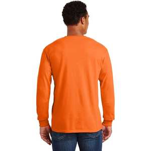 Camiseta de seguridad de manga larga naranja de alta visibilidad ANSI Clase 1, impermeable, de poliéster y seda, modelo 2026 al por mayor - Product Image 6