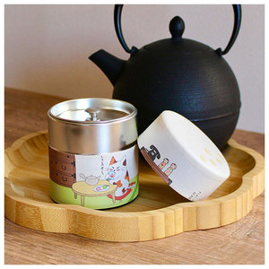 Huge Cost Competitive Quality Washi Paper Canister Double Lid Cute <b>Cat</b> Design Green Tea Matcha <b>Food</b> <b>Storage</b> <b>Container</b> - Product Image 1