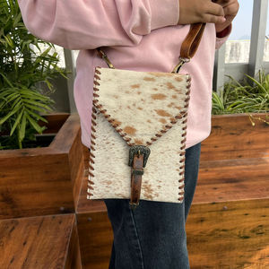 Marques célèbres femmes mode peau de vache boucle sac à main en cuir de vachette sac à bandoulière de haute qualité en cuir véritable luxe sacs à bandoulière - Product Image 3