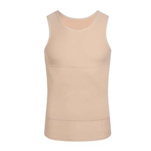 CANBELLO SPORTS Débardeur tricoté respirant à col rond de couleur unie pour homme 100 % polyester avec logo frontal style urbain - Product Image 3