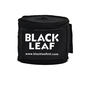 ผ้าพันมือสำหรับชกมวย Black Leaf Private Label พร้อมบรรจุภัณฑ์แบบกำหนดเองได้เต็มรูปแบบ ผ้าพันมือสำหรับชกมวยแบบผ้าฝ้ายพร้อมแถบตีนตุ๊กแก - Product Image 2