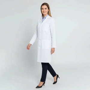 Blouse de laboratoire blanche OEM 2026 en gros, personnalisée pour médecins, infirmières, laboratoires, uniformes d'hôpital, chimistes et pharmaciens - Product Image 1