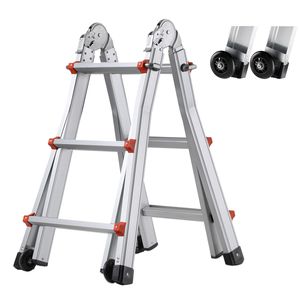 Scala Telescopica in Alluminio da 28 Piedi, Compatta, Multifunzione, Portatile e Pieghevole per Camper - Product Image 1