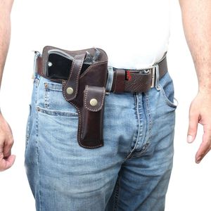 Cowhide Leather Vertical Holster with Adjustable Straps for Comfortable Carry - Product Image 2