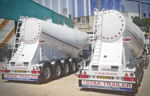 Camion malaxeur à béton en aluminium robuste, semi-remorque citerne à ciment en vrac à vendre - Product Image 3