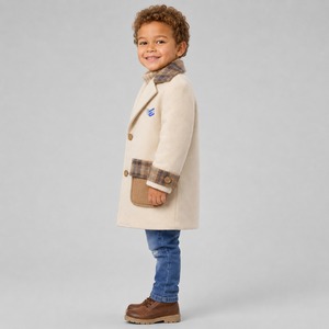 Manteau en laine pour enfants sur mesure, taille OEM, manches longues, grande taille, fait main, avec expédition et livraison - Product Image 6