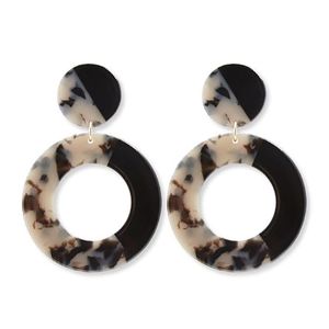 Pendientes de Resina Hechos a Mano, Pendientes de Clip, Joyería Clásica para Mujer, para Fiestas - Product Image 1