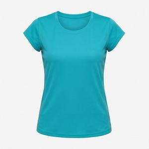 Camiseta Personalizable para Mujer con Impresión de Logotipo Personalizado, Corte Regular, Todas las Tallas, Tejido de Punto de Calidad, Ropa de Verano a la Moda - Product Image 1