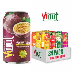 Boisson au jus de passion rafraîchissante 330ml sans sucre, jus véritable, prix usine Vietnam, marque privée, échantillon gratuit, durée de conservation 24 mois - Product Image 1