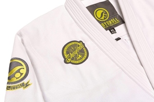 Uniforme Profesional de Jiu-Jitsu Brasileño Shoyorol Blanco OEM, Lote N.° 75, 100% Algodón, Kimono de Jiu-Jitsu, Conjunto de Uniforme CP-BJJ-12 - Product Image 5