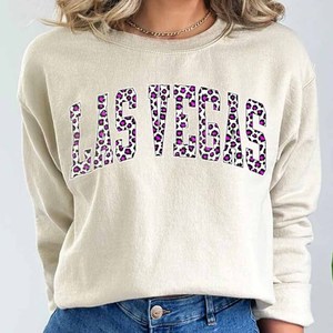 Sweat-shirt en coton épais FU OEM à pois avec broderie de lettres en chenille unisexe - Product Image 6