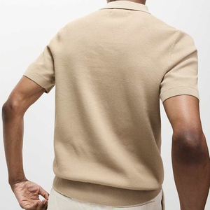 Chemises polo en coton OEM pour hommes, grandes tailles, coupe personnalisée, manches courtes, matière respirante, idéales pour le quotidien et le travail - Product Image 2