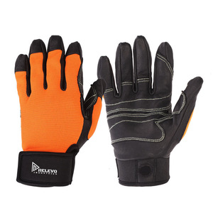 Silicone Breathable Short Finger Riding <b>Gloves</b> Goat Leather Wear Resistant Full Finger <b>Gloves</b> <b>for</b> Climbing Outdoor Sports Wear - Product Image 2