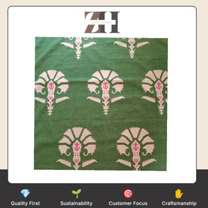 Alfombra Otomana Floral Tejida a Mano, Alfombra Plana de Lana Hecha a Mano, Alfombra Decorativa Tradicional para Sala de Estar, Dormitorio, Hotel - Product Image 6
