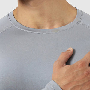 Customized Your Own Logo <b>Men</b> <b>Compression</b> <b>Shirts</b> Quick Dry Breathable Eco-Friendly Spandex/Polyester Long Sleeves High Quality - Product Image 6
