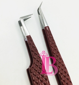 Pinzas para Extensión de Pestañas Lumia Beauty de Acero Inoxidable, Precisión de 45 Grados, Duraderas, Antimagnéticas, Agarre Perfecto, Logotipo Personalizado - Product Image 6