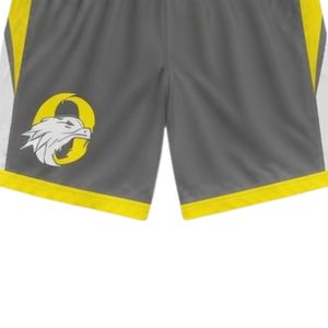 Pantalones Cortos de Lacrosse Sublimados Grises y Amarillos Unisex, Ligeros, de Poliéster, Reversibles, Uniformes Deportivos para Partidos, Ropa Deportiva de Alto Rendimiento - Product Image 5