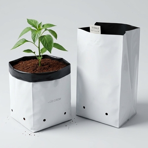 Soilless Cultivation of Coconut Peat Substrate Plastic Grow <b>Bag</b> Durable Design for Hydroponic Growing Strawberry Tomato Plants - Product Image 3
