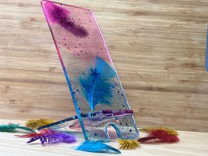 Handmade Epoxy Resin Phone <b>Stand</b> Mobile Holder Desk Phone <b>Stand</b> Modern Decorative Mobile <b>Stand</b> for Office Home Craftera Exports - Product Image 2