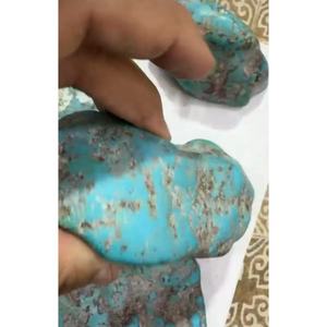 พลอยกึ่งมีค่าธรรมชาติจากอิหร่าน ตุรกีสีเขียว แกะสลักแบบหยาบ สำหรับทำเครื่องประดับแฟชั่น เสริมฮวงจุ้ย บำรุงรักษา บำบัดโรค - Product Image 3