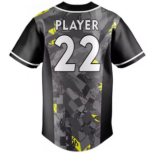 Maillot de baseball professionnel personnalisé à manches courtes - Maillot de sport respirant à séchage rapide avec protection UV imprimé - Product Image 6