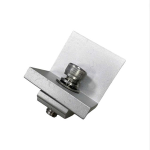 Kit de fixation d'extrémité de panneau solaire en aluminium VNTECH GLOBAL 35 mm, matériau A6005-T6, anodisé blanc givré - Product Image 1
