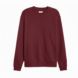 Sudadera Unisex de Cuello Redondo y Manga Larga, Tejida, de Color Sólido, Corte Regular, Informal, para Otoño, OEM ODM - Product Image 1