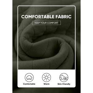 Custom Men's Comfortable Quilted 2-Piece Casual Outfits <b>Crewneck</b> Sweatshirt & Joggers Sweatpants for Jogging & Sports - Product Image 4