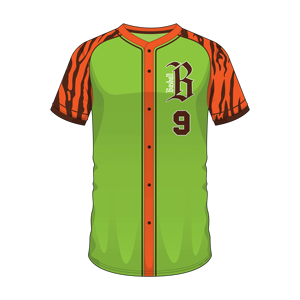 Camiseta de Béisbol para Hombre, 100% Poliéster, Diseño Personalizado, Cuello Redondo, Corte Automatizado, Patrón 3D, Logotipo y Número Personalizados - Product Image 2