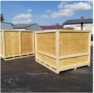 Caja de Envío de Madera Personalizada OEM – Estructura de Acero y Madera Contrachapada Fumigada - Product Image 1